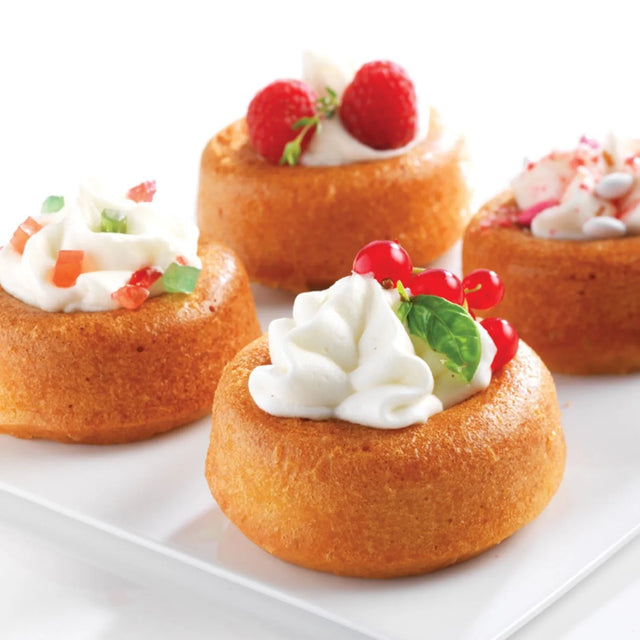 Mastra Moule à Baba Au Rhum - 4 Cavités - Silicone