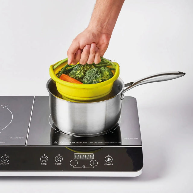 Mastra Passoire Vapeur Rétractable - 20 Cm - Verte