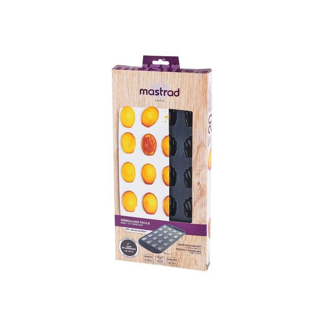 Mastra Moule à Mini-Madeleines - 20 Empreintes - Silicone