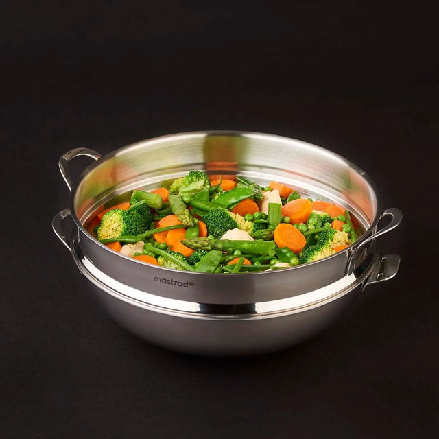 Mastra Panier Vapeur Et Couvercle En Verre Comptable Avec O'wok