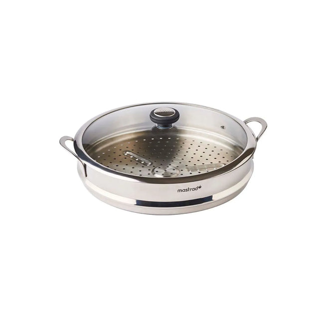 mastra Panier vapeur et couvercle en verre comptable avec O'wok