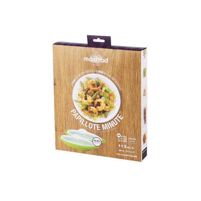 Mastra Papillote Minute - Lot De 2 Petites - Cuisson Saine - Silicone