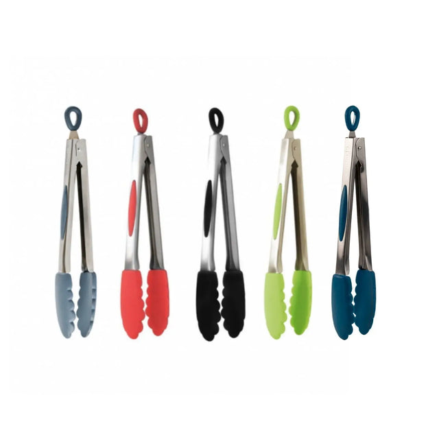 mastra Pince de cuisine - Multi-fonction - Acier et Silicone