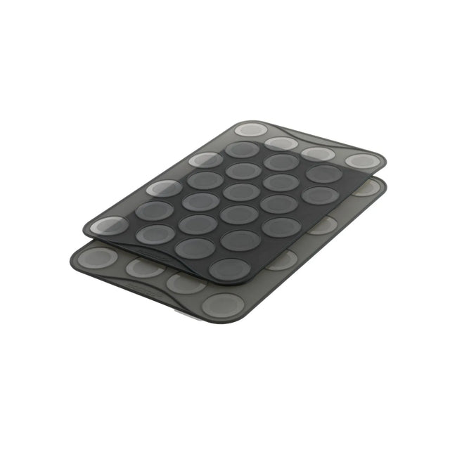 mastra Plaques de cuisson à petits macarons - Lot de 2 - Silicone