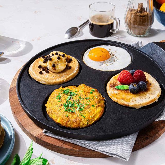 Mastra Poêle à Blinis Et à Pancakes - 4 Empreintes - Tous Feux