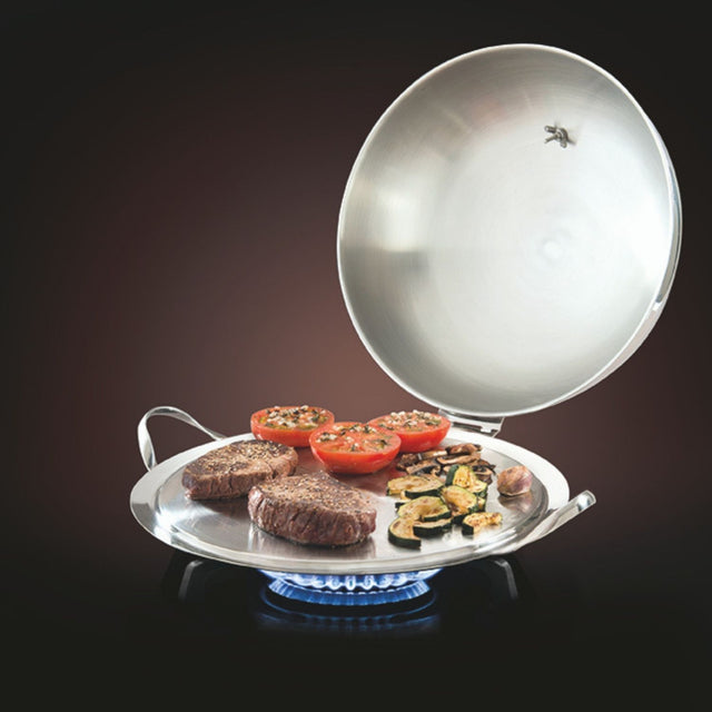 Mastra Set Plancha Compacte D'intérieur - Compatible Induction - 32 Cm Avec Couvercle - O'plancha