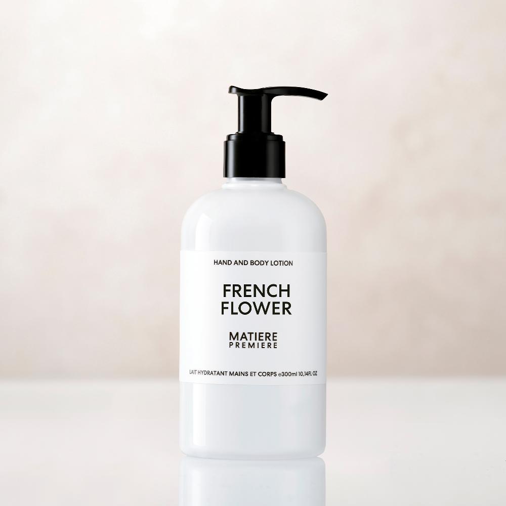 matiere premiere FRENCH FLOWER Lait Hydratant Mains et Corps