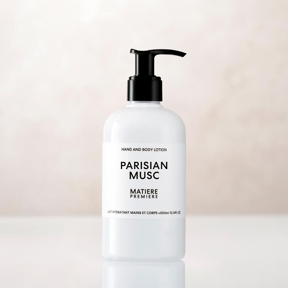 matiere premiere PARISIAN MUSC Lait Hydratant Mains et Corps