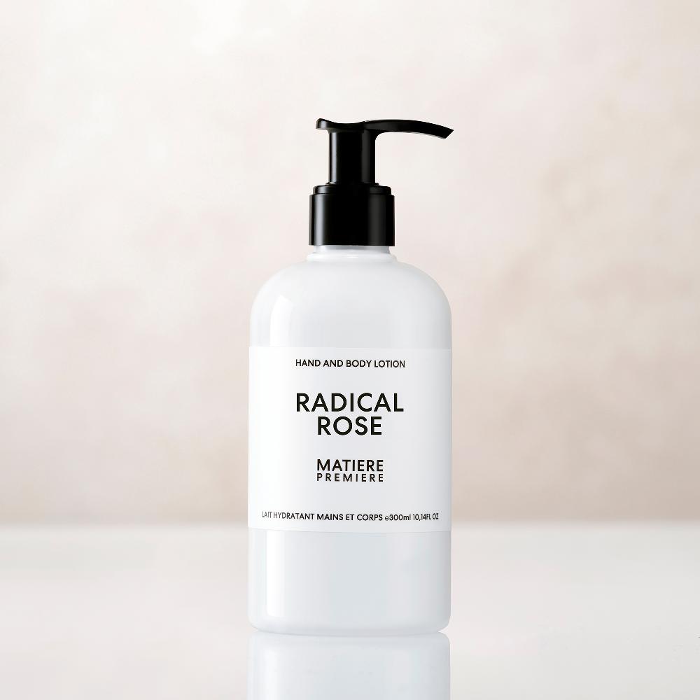 matiere premiere RADICAL ROSE Lait Hydratant Mains et Corps