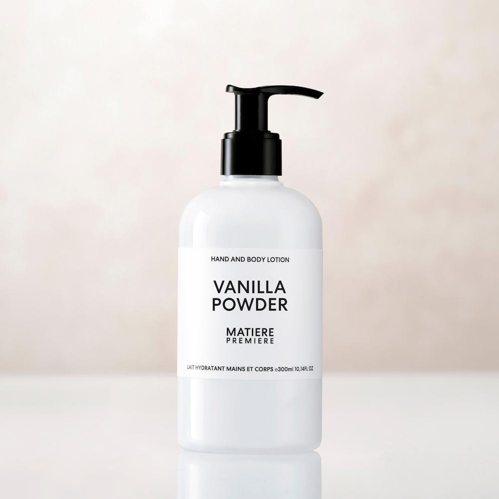 matiere premiere VANILLA POWDER Lait Hydratant Mains et Corps