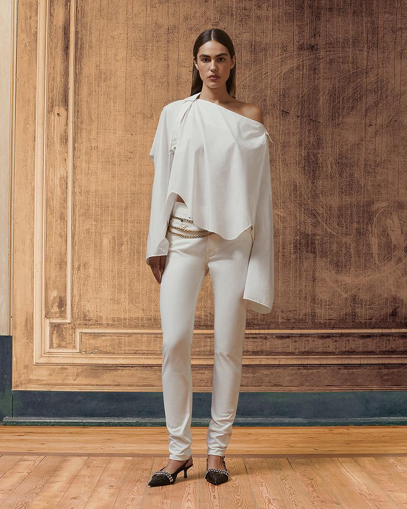 mes demoiselles blouse Sophie Blouse en popeline de coton blanche