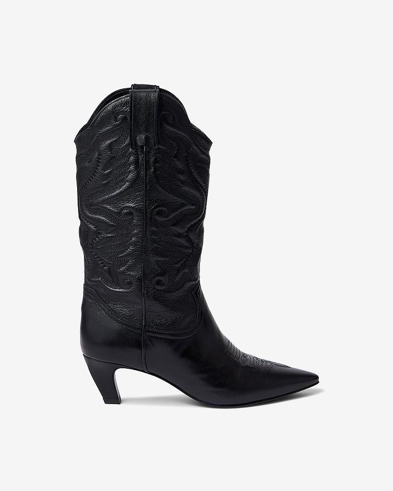 Mes Demoiselles Bottes Argus Bottes Western Mi-hautes Noires