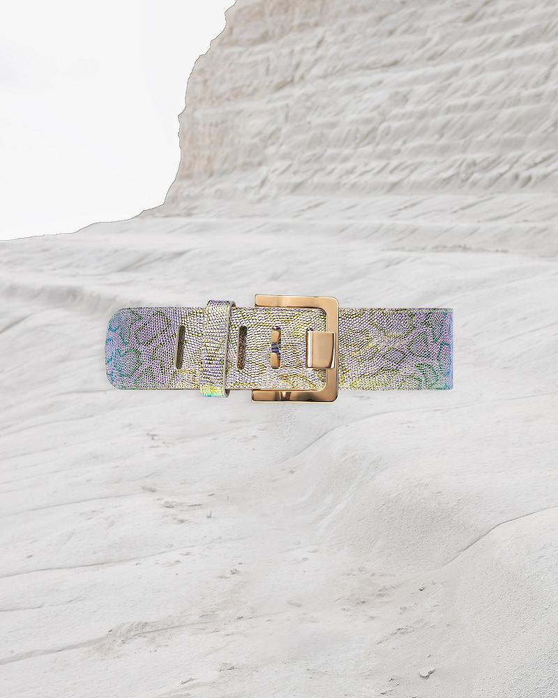 mes demoiselles ceinture Mylene Ceinture cuir impression python ciel mes demoiselles ceinture Mylene Ceinture cuir impression python ciel