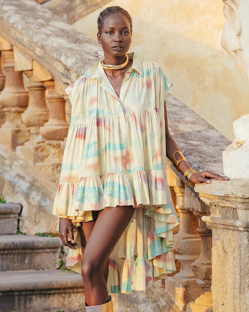 mes demoiselles chemise Divy Chemise oversize et déstructurée en coton lurex