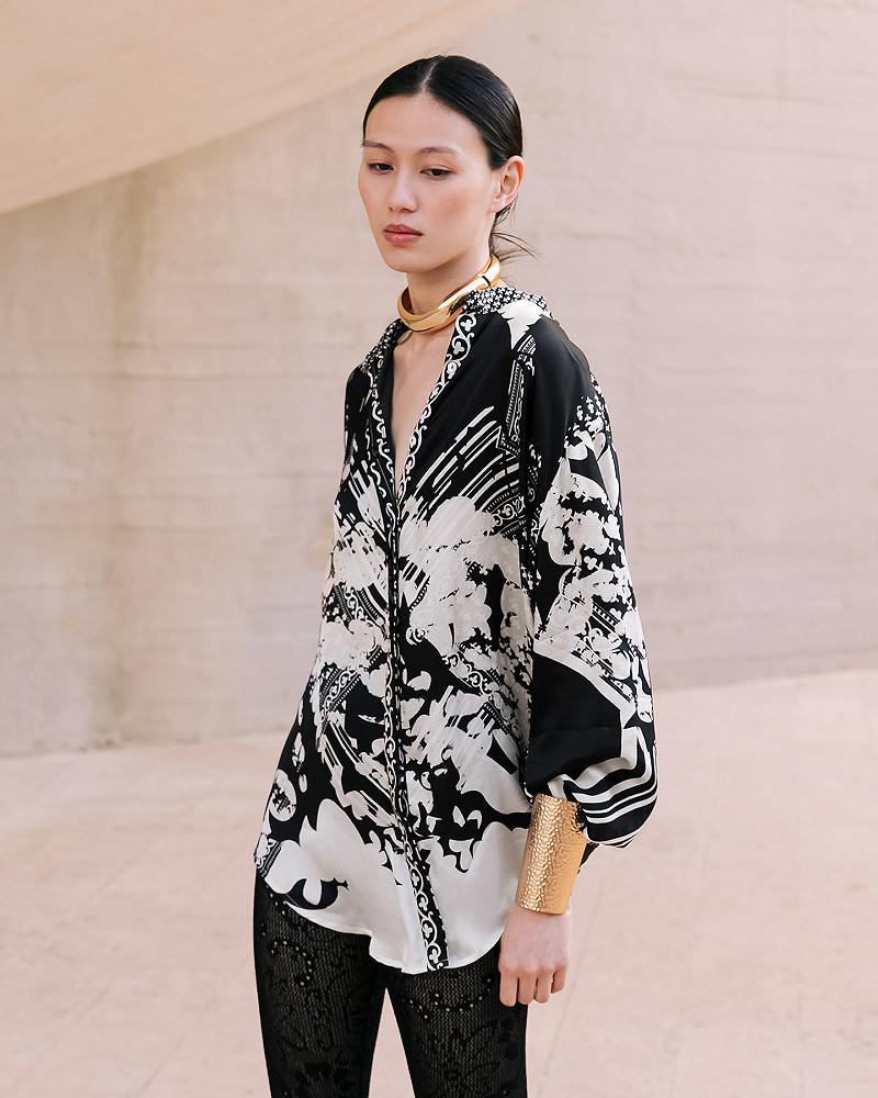 Mes Demoiselles Chemise Wap Chemise Droite En Viscose Tramée