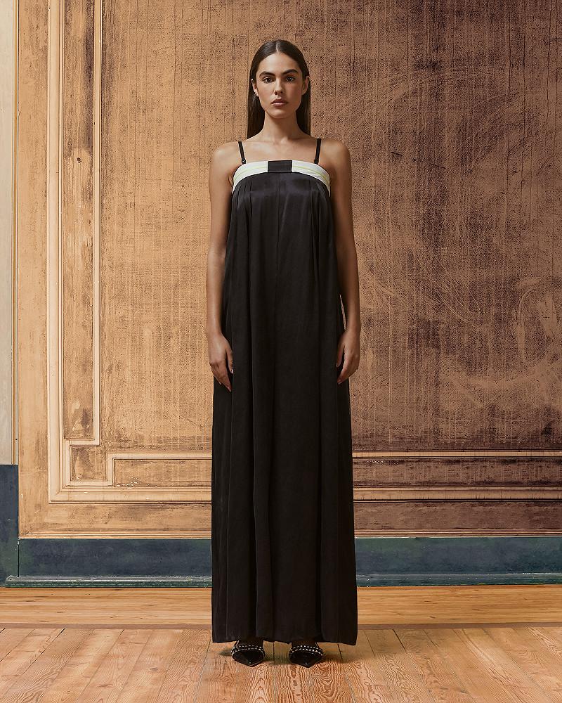 mes demoiselles combinaison Fred Combinaison pantalon noire en lyocell