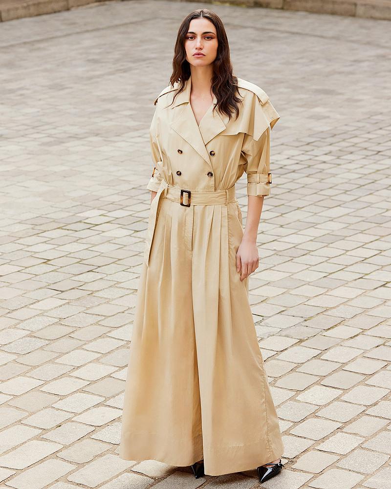Mes Demoiselles Combinaison Silvane Combipantalon Beige Inspirée Du Trench