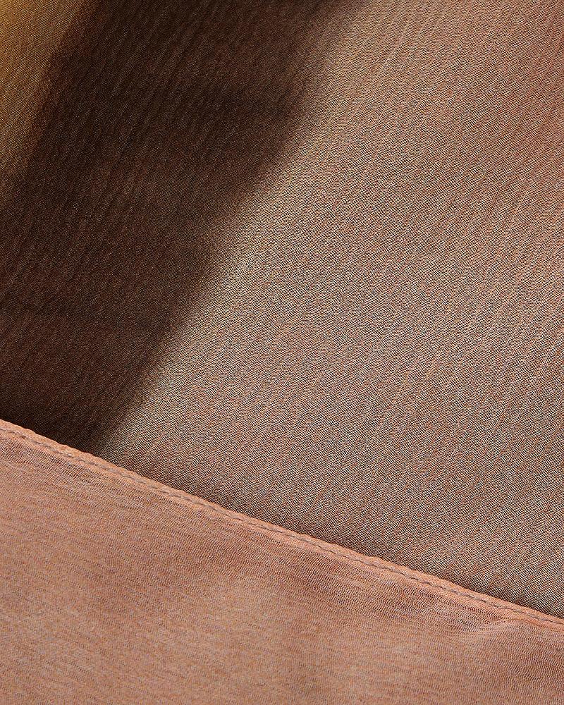 Mes Demoiselles Foulard Molly Foulard En Viscose Chiffon Tye&dye Jaune Et Rose