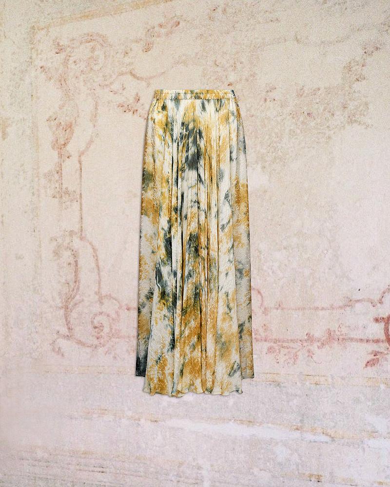 mes demoiselles jupe Ina Longue jupe en viscose jacquard imprimée mes demoiselles jupe Ina Longue jupe en viscose jacquard imprimée