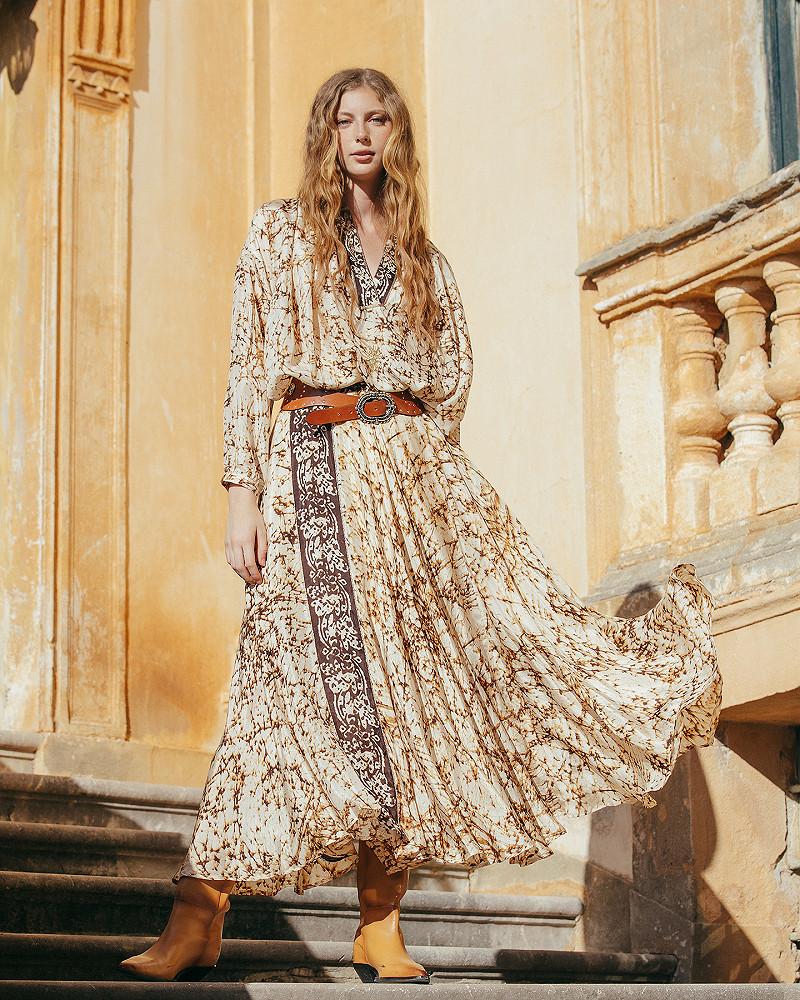 mes demoiselles jupe Sirene Jupe en soie habotai tye&dye mes demoiselles jupe Sirene Jupe en soie habotai tye&dye