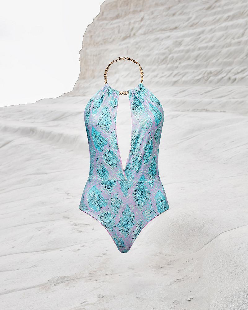 Mes Demoiselles Maillot De Bain Sicily Body De Bain Imprimé Reptile