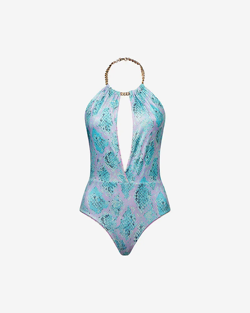 Mes Demoiselles Maillot De Bain Sicily Body De Bain Imprimé Reptile