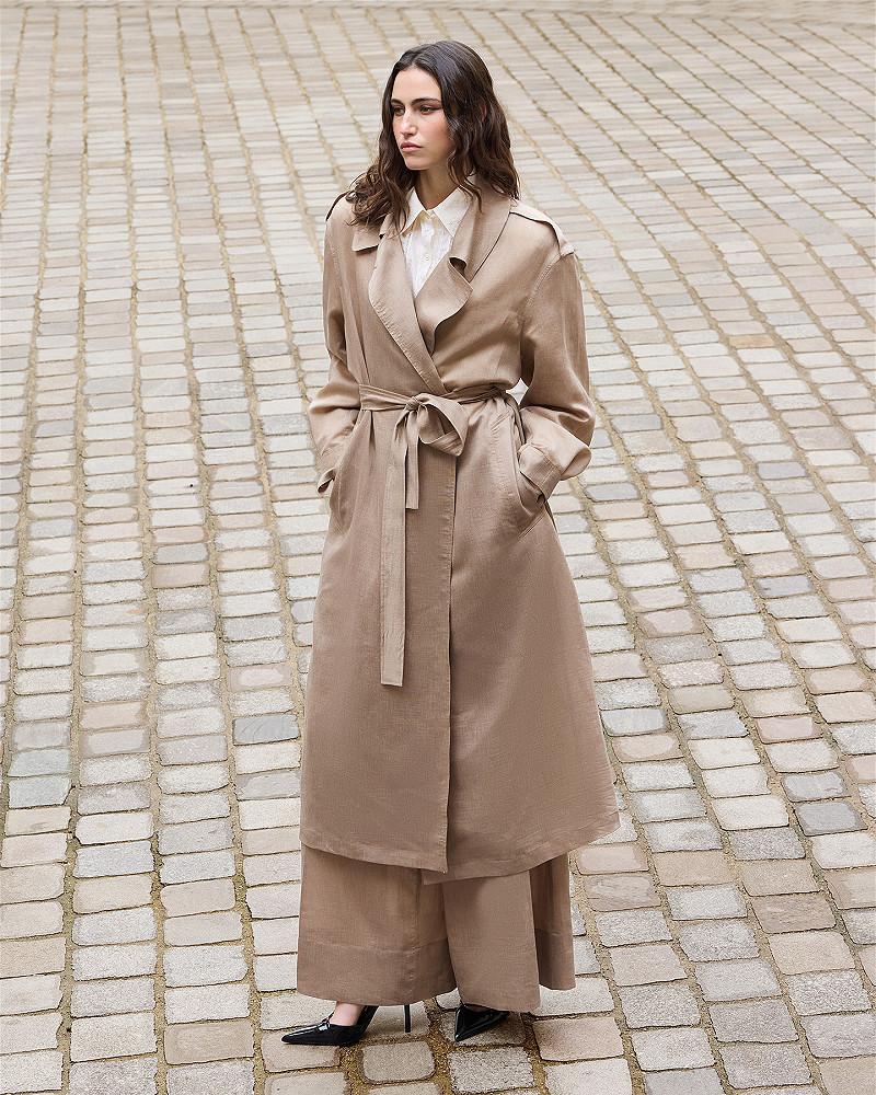Mes Demoiselles Manteau Soleil Manteau Imper Beige Léger Et élégant