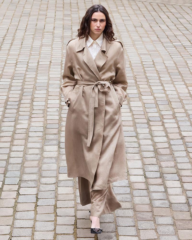 Mes Demoiselles Manteau Soleil Manteau Imper Beige Léger Et élégant
