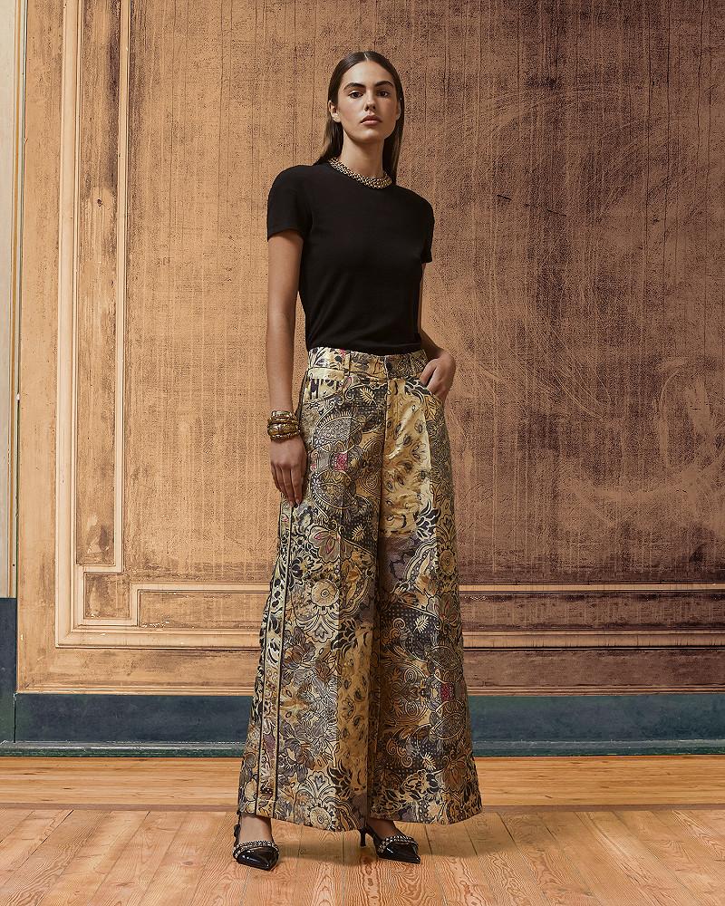 mes demoiselles pantalon Beauty Pantalon en jacquard lurex imprimé