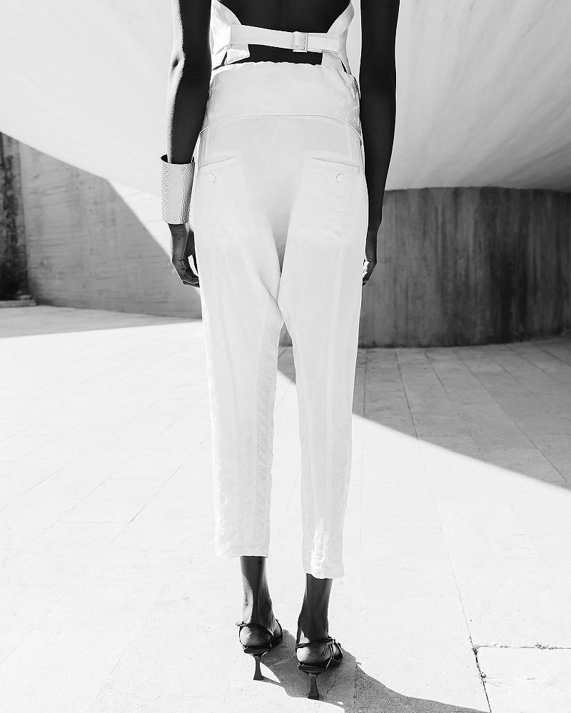 Mes Demoiselles Pantalon Disarouel Pantalon Sarouel En Viscose Jacquard écrue