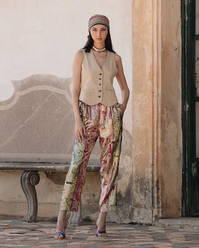 mes demoiselles pantalon Gala Délicat pantalon en soie lurex