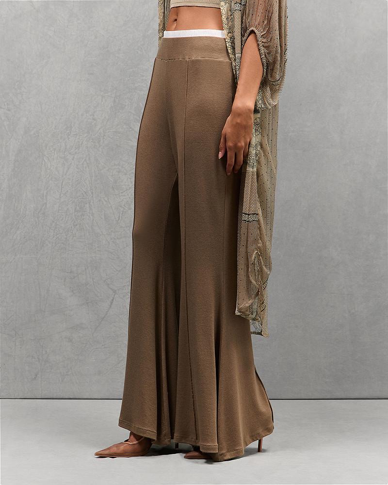 Mes Demoiselles Pantalon Ibyscus Pantalon Jersey Kaki élégant