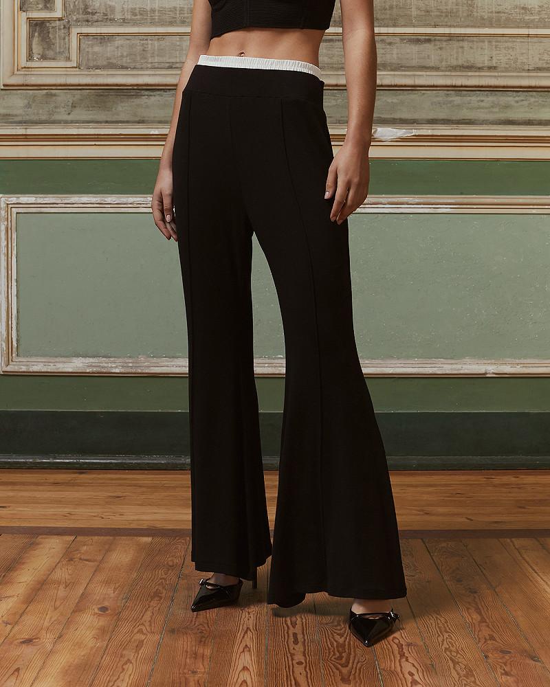 Mes Demoiselles Pantalon Ibyscus Pantalon Noir élégant