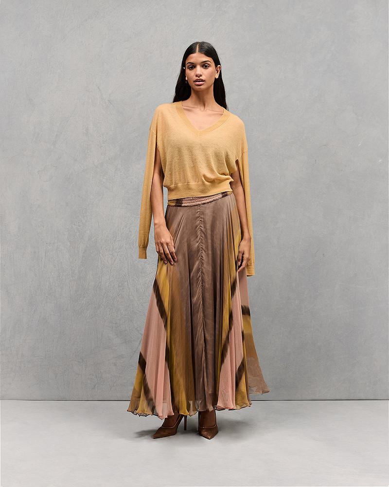 Mes Demoiselles Pull Smurf Petit Pull Jaune En Maille Superfine