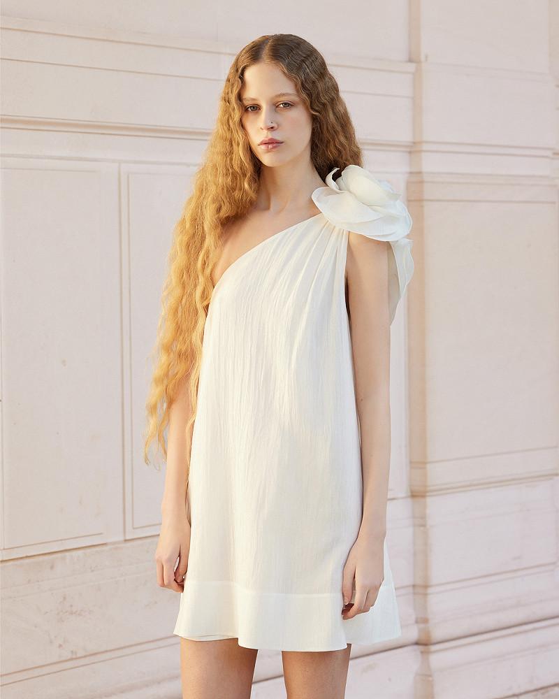 Mes Demoiselles Robe Poesie Robe Courte De Soirée Toute Blanche