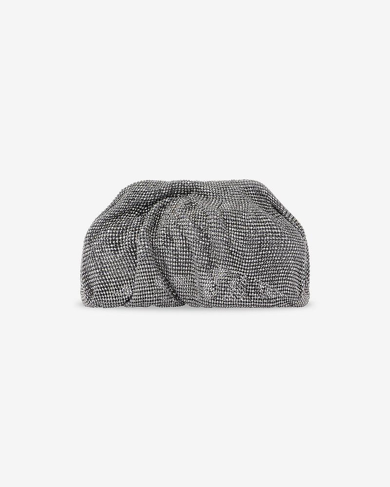Mes Demoiselles Sac Diana Pochette élégante Strass Argent Au Style Rétro