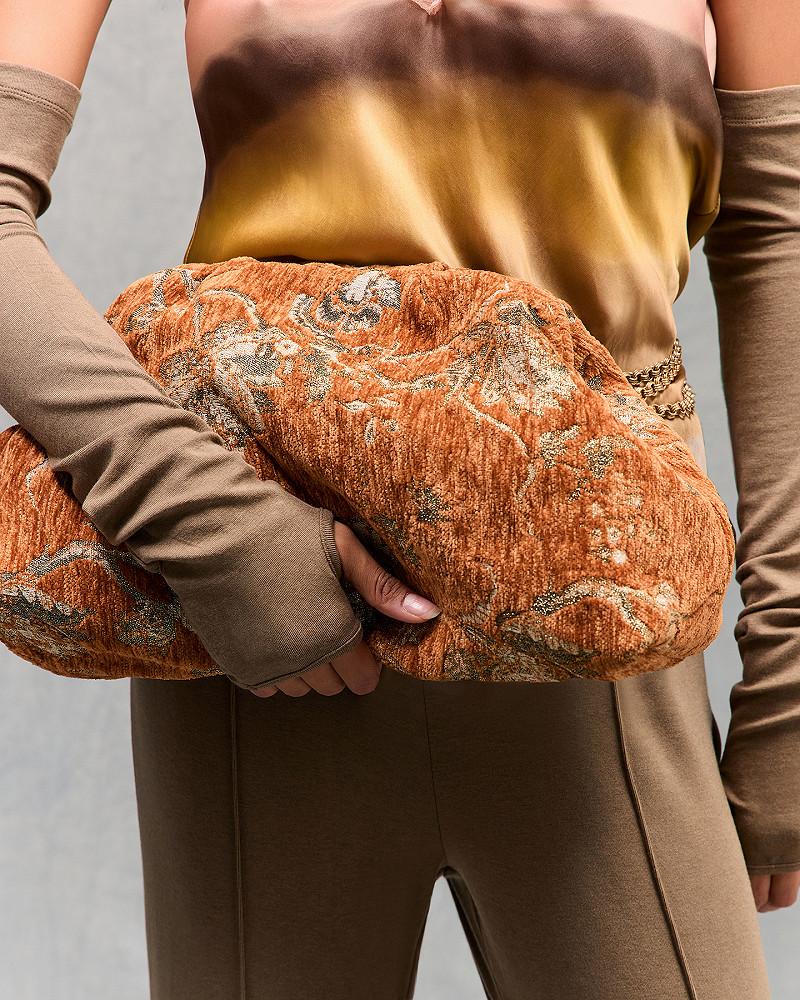 Mes Demoiselles Sac Doris Pochette Orangé élégante Au Style Rétro