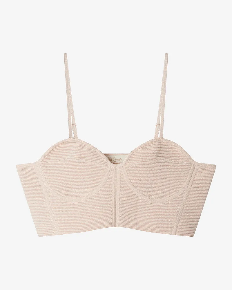 Mes Demoiselles Top Blond Brassière En Mailles Stretch Nude