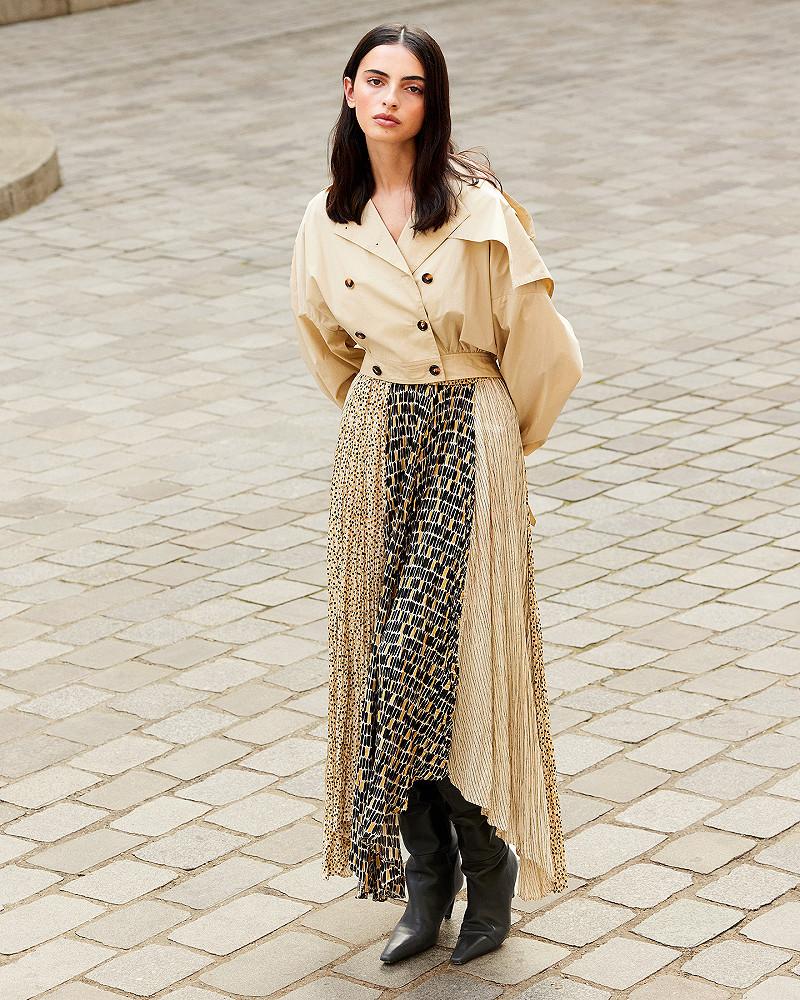 Mes Demoiselles Veste Sulimane Veste Courte En Popeline De Coton Beige