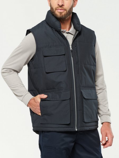 Mister Tee Bodywarmer Matelassé Multipoches WK. Designed To Work - WK615