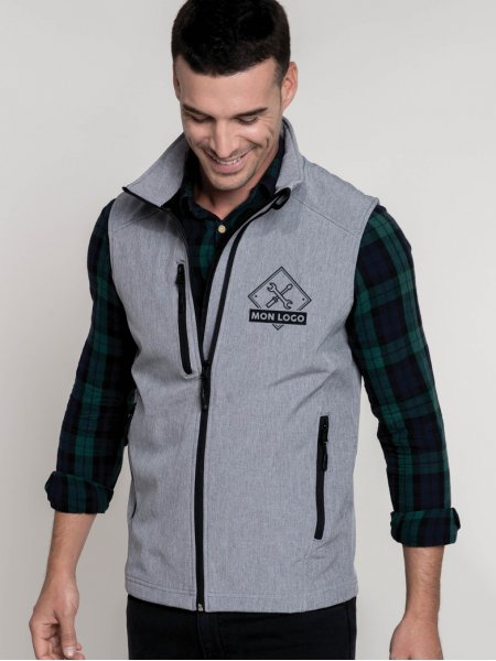 Mister Tee Bodywarmer Softshell 3 Couches à Personnaliser Kariban - K403