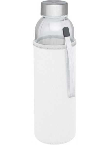 mister tee Bouteille en verre à personnaliser avec manchon - 500ml Bullet - 100656