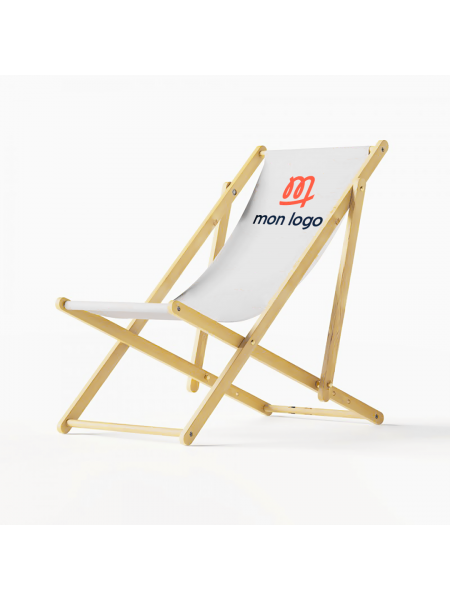 mister tee Chaise de plage/transat en bois personnalisé LANYARD-5.80