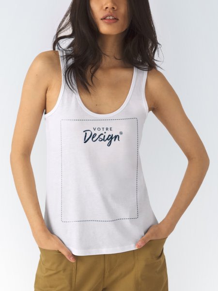 Mister Tee Débardeur Fluide Femme En Coton Organique à Personnaliser B&C - CGTW073