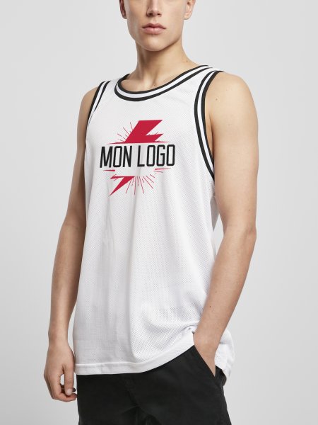 Mister Tee Débardeur Personnalisable Style Maillot De Basket Build Your Brand - BY009