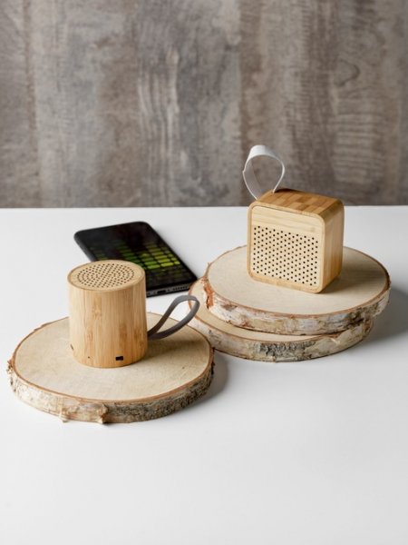 Mister Tee Enceinte Bluetooth En Bambou à Personnaliser Avenue - 12414371