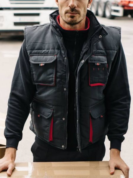 Mister Tee Gilet Matelassé Bicolore Mutlipoches Velilla - V5902