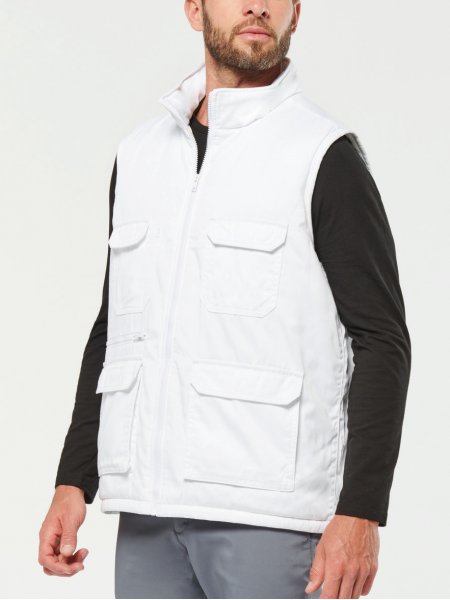 Mister Tee Gilet Multipoches Rembourré à Personnaliser WK. Designed To Work - WK607