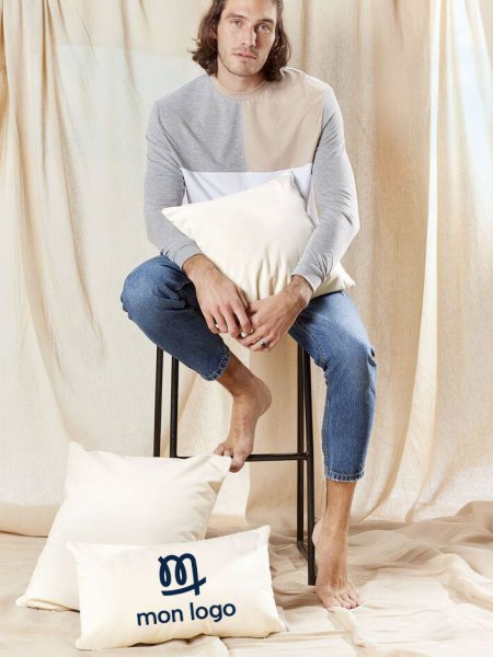 Mister Tee Housse De Coussin à Personnaliser - 50x50cm WM350sizeL - Coton Commerce Equitable