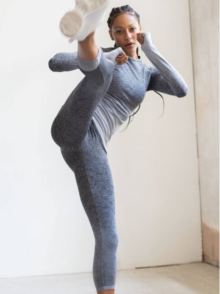 Mister Tee Legging Chiné Longueur 3/4 à Personnaliser Tombo - TL306